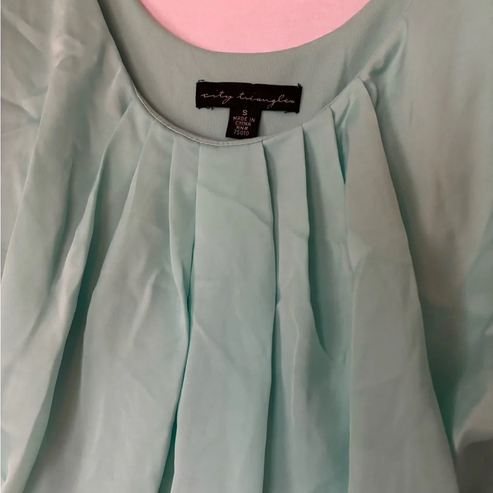 Mint Green Ruffle Dress - Picture 2 of 7